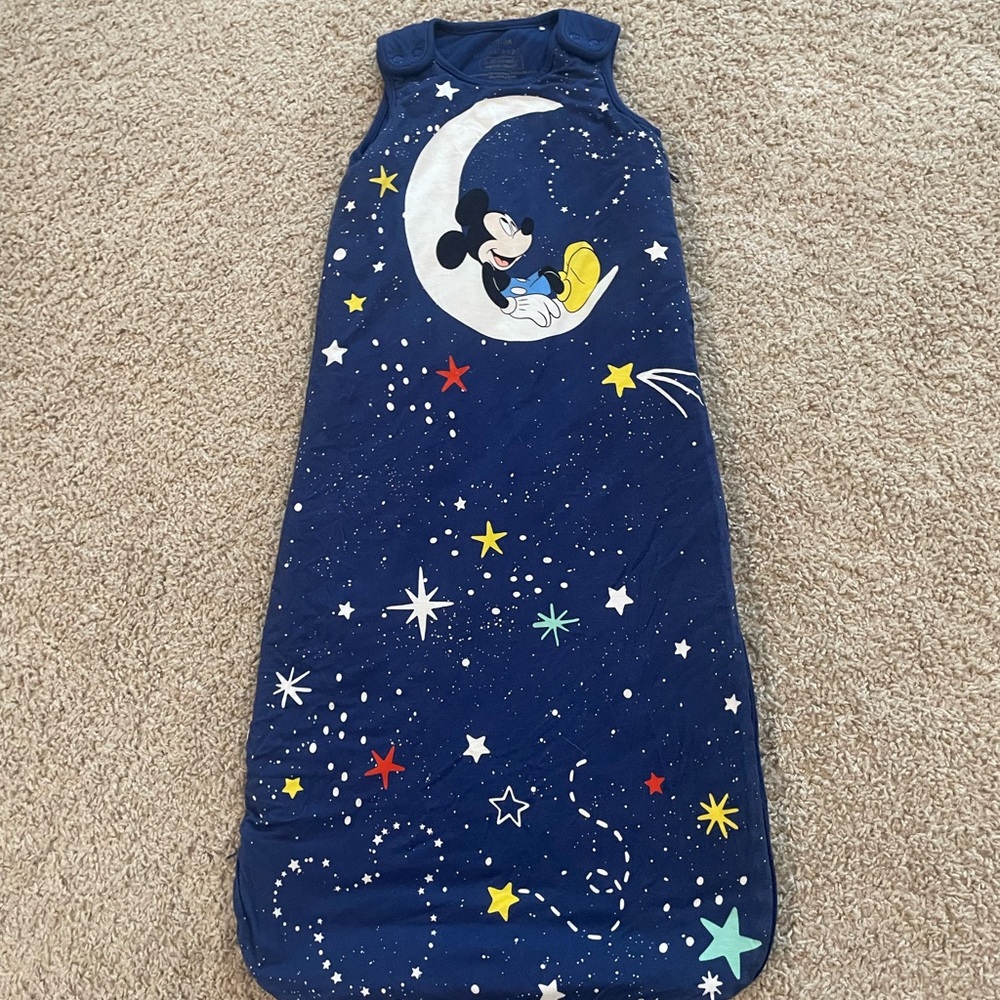 Little Sleepies Navy Mickey Moon Stars Sleep Sack